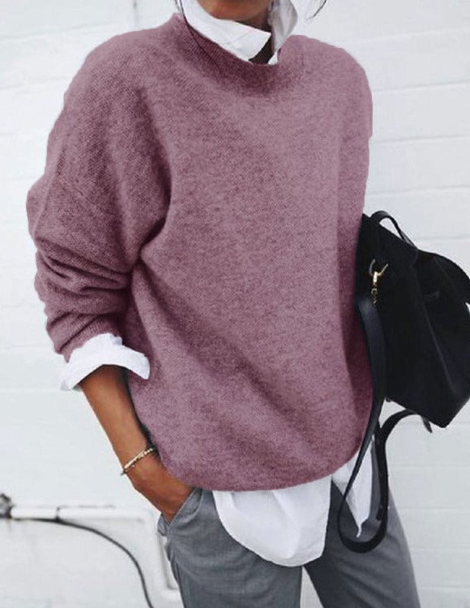 Oversized Knit Cozy Feel Layering Piece Sweater