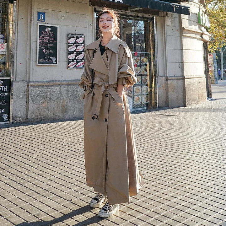 Trench Jacket for Women | Long Oversized Double-Breasted