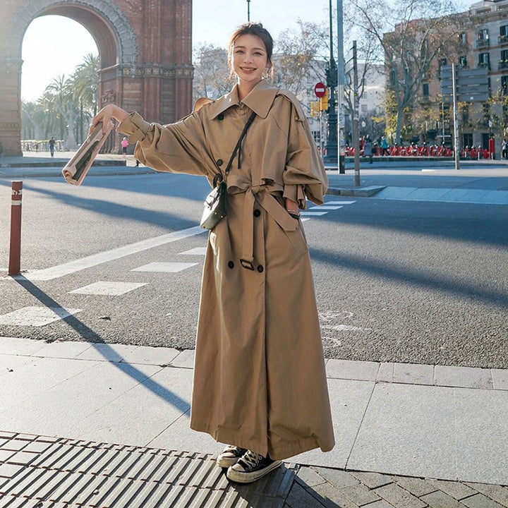 Trench Jacket for Women | Long Oversized Double-Breasted
