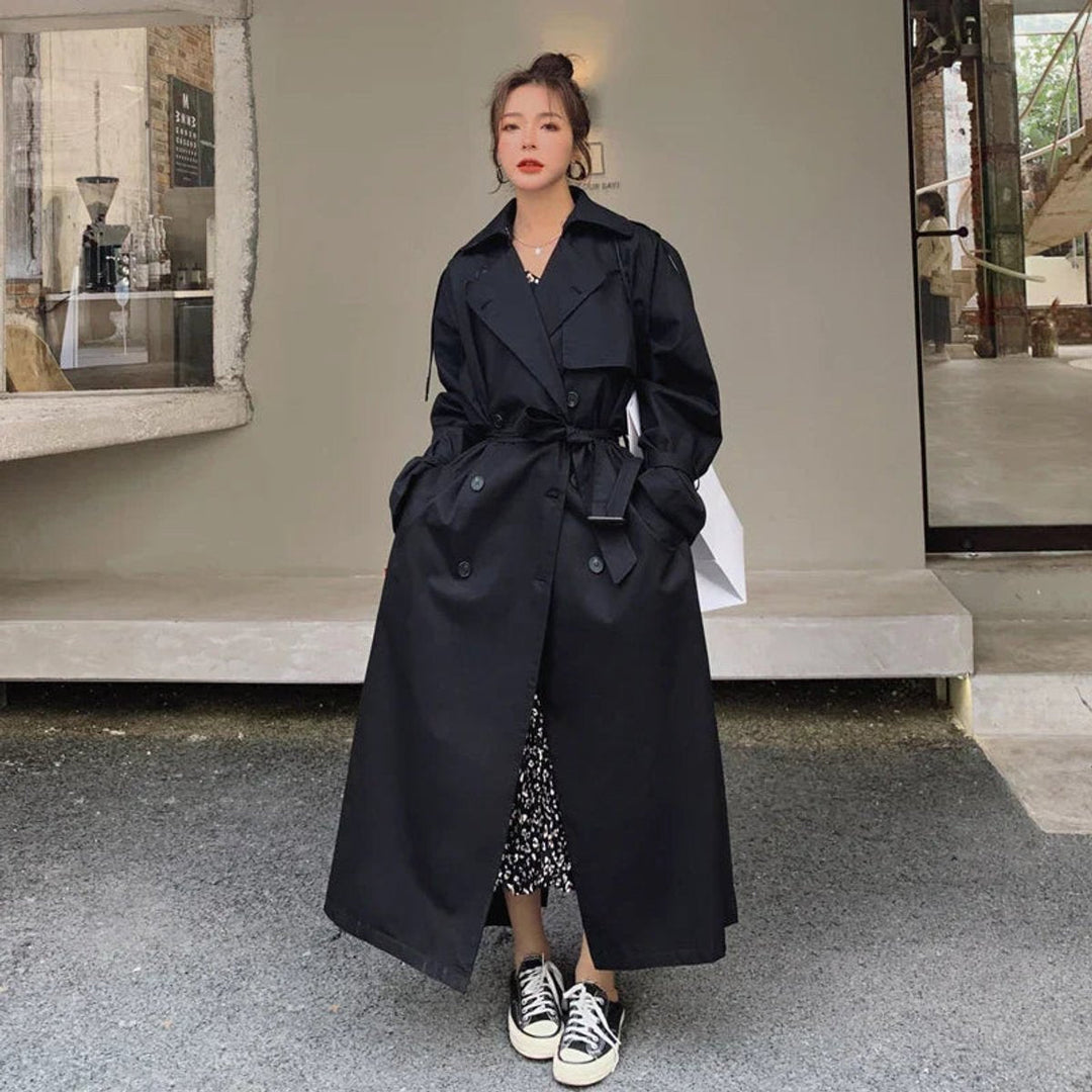 Trench Jacket for Women | Long Oversized Double-Breasted
