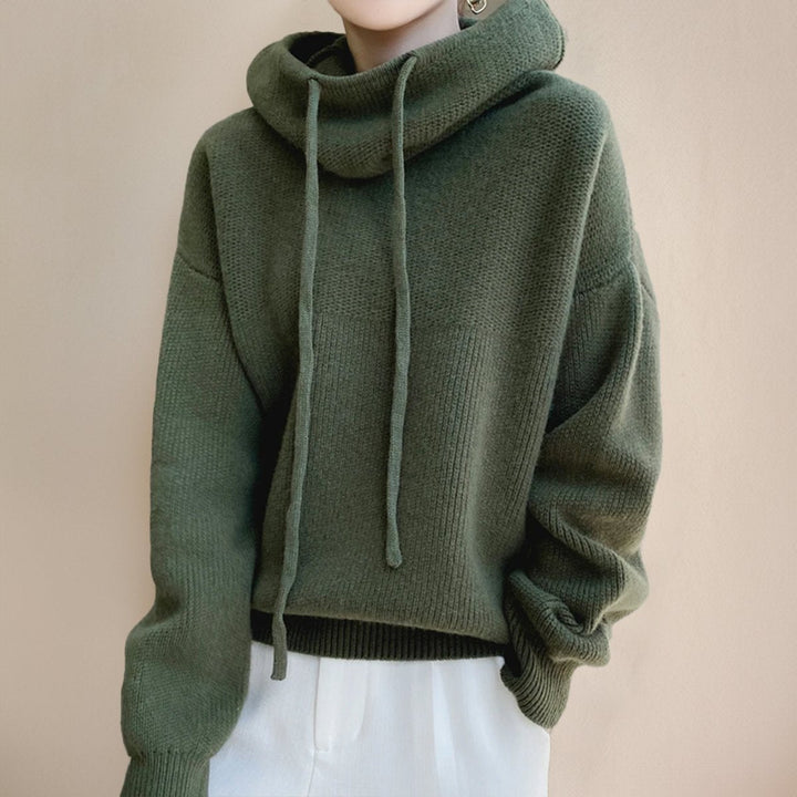 Holly | Turtleneck Oversized Relaxed Fit Ribbed Cuffs Hem Sweater