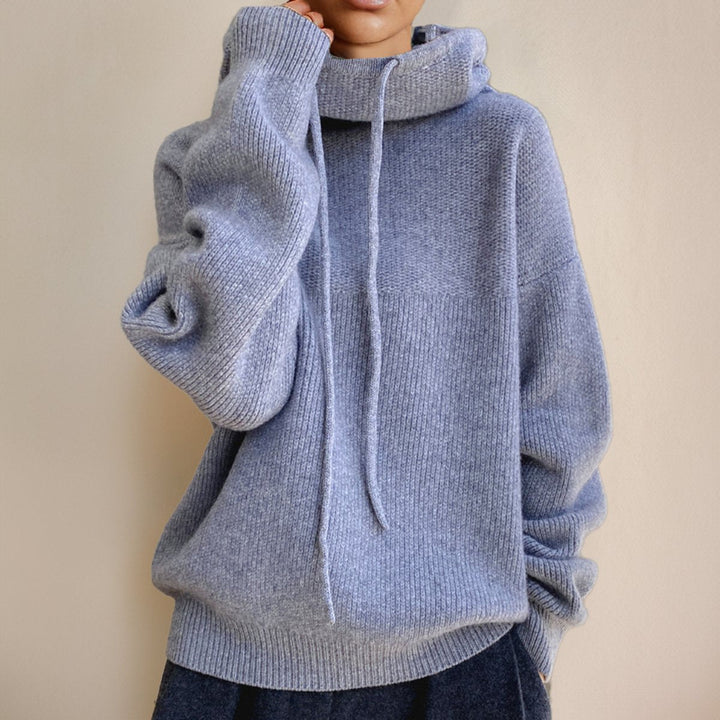 Holly | Turtleneck Oversized Relaxed Fit Ribbed Cuffs Hem Sweater