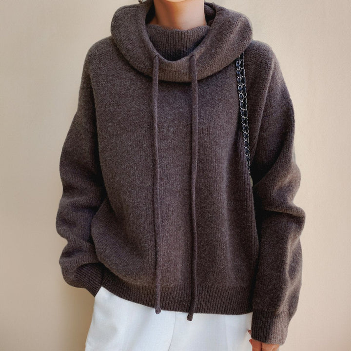 Holly | Turtleneck Oversized Relaxed Fit Ribbed Cuffs Hem Sweater