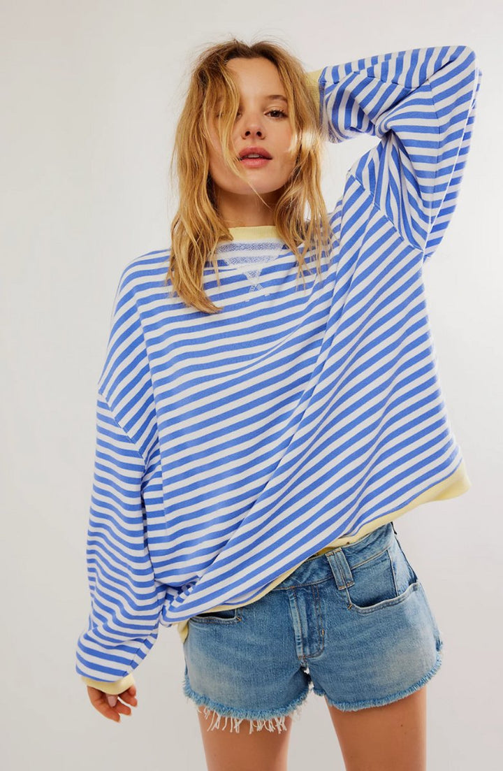 Striped Oversized Fit Sweater
