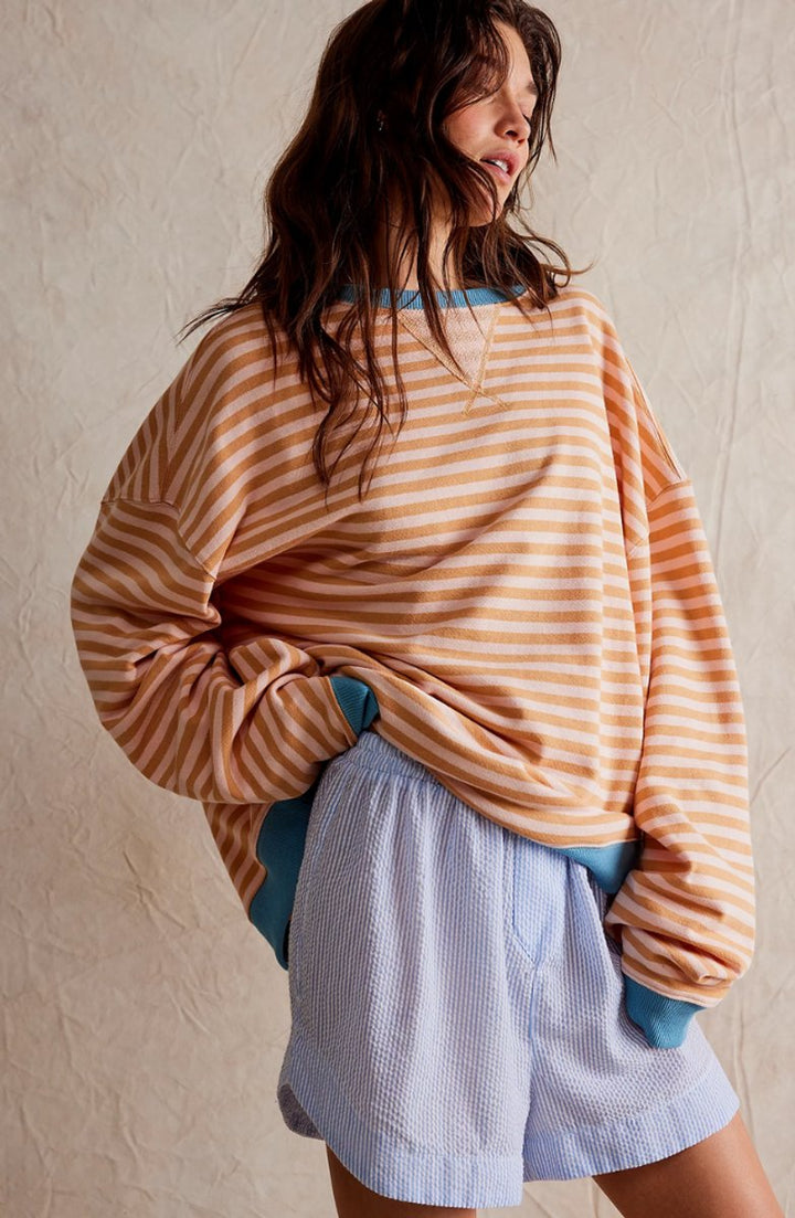 Striped Oversized Fit Sweater