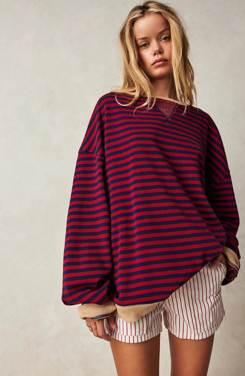 Striped Oversized Fit Sweater