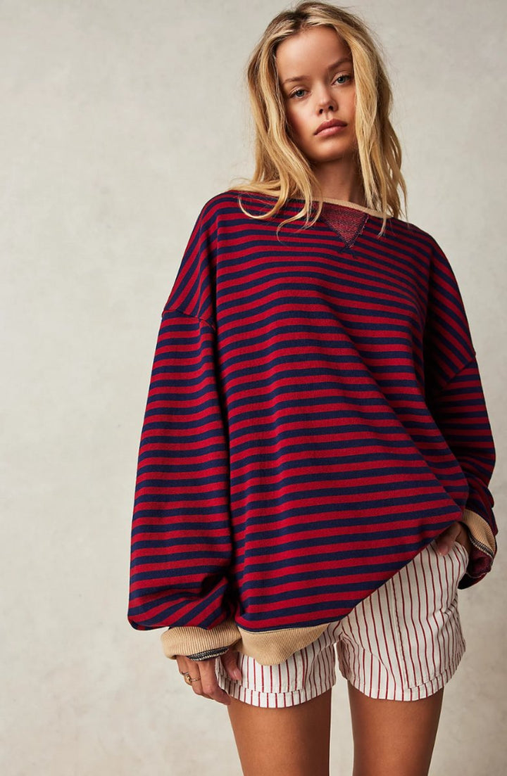 Striped Oversized Fit Sweater