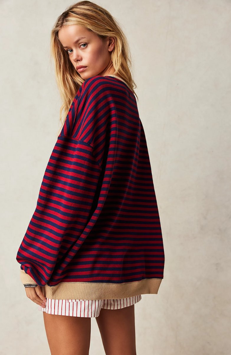 Striped Oversized Fit Sweater