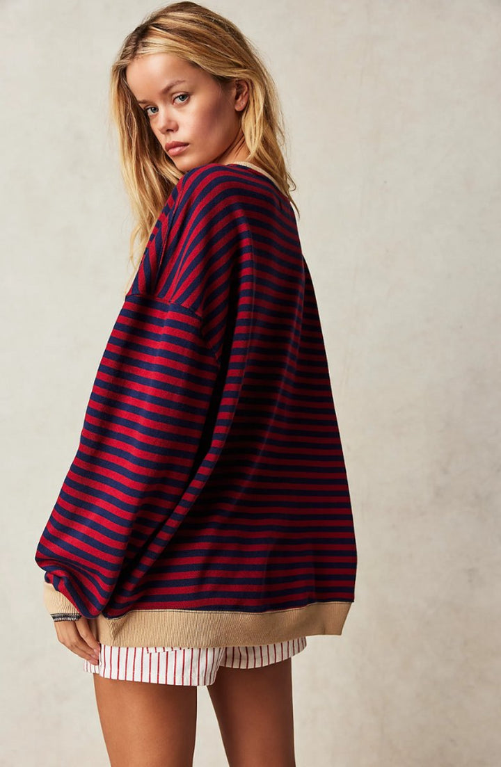 Striped Oversized Fit Sweater