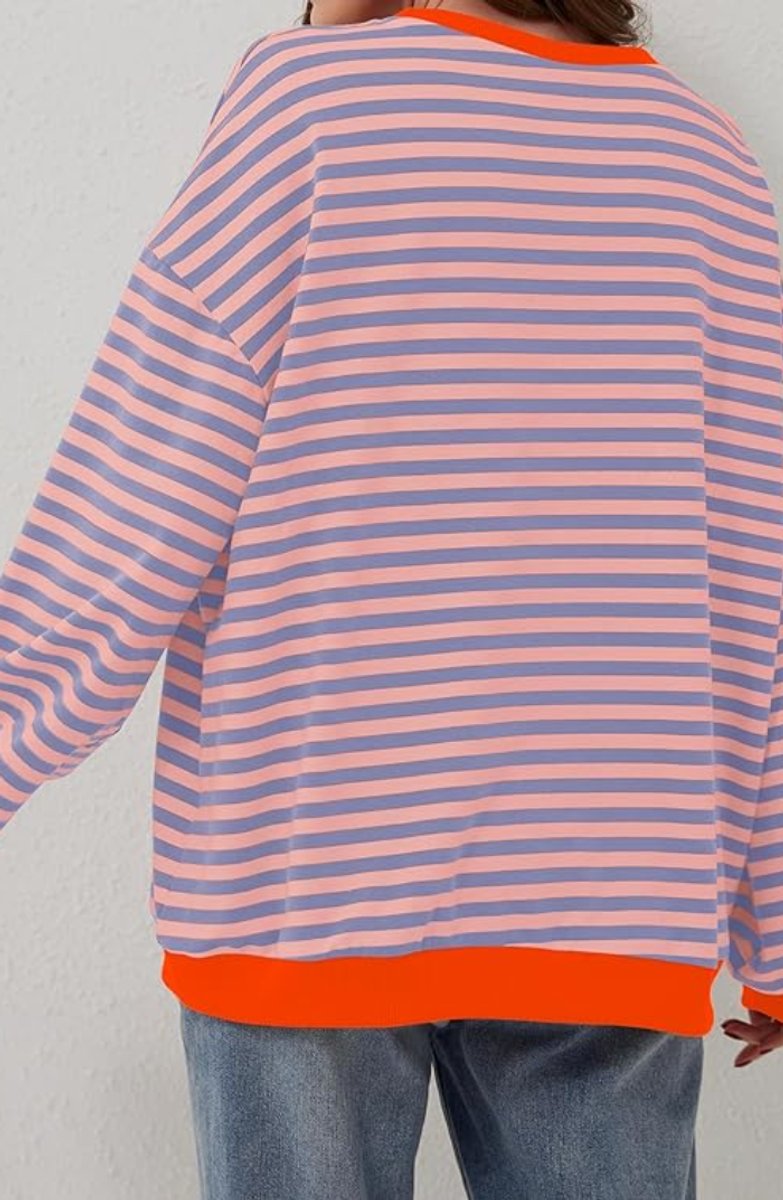 Striped Oversized Fit Sweater