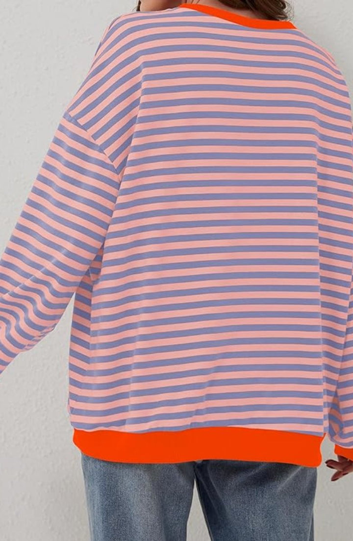 Striped Oversized Fit Sweater