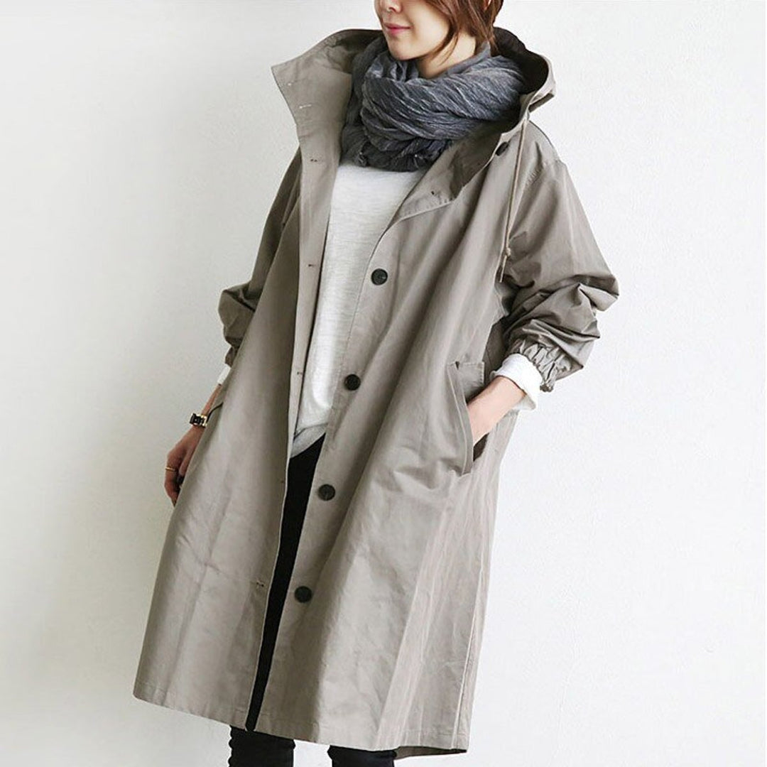 Trench Jacket for Women | Oversized Water-Resistant