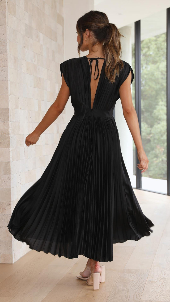 Kaitlyn | Wedding Guest V-Neck Midi Dress