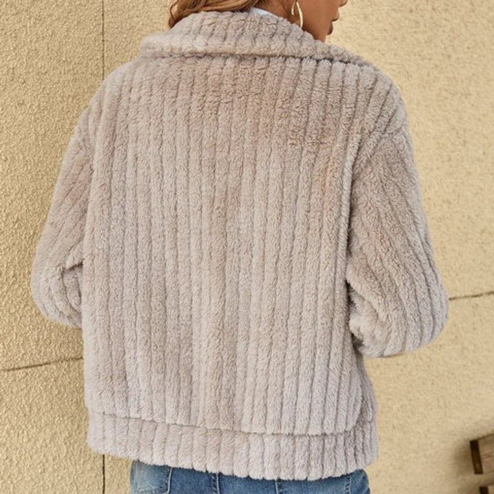Quilted Winter Jacket for Women | Fluffy Zip-Up