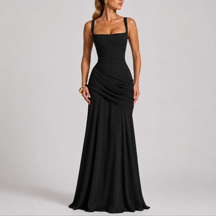 Wedding Guest Dress for Women | Square-Neck Maxi