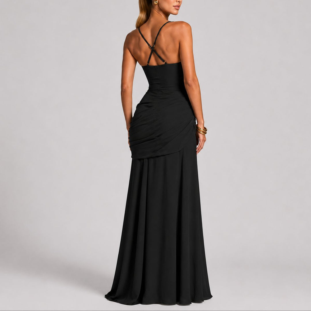 Wedding Guest Dress for Women | Square-Neck Maxi