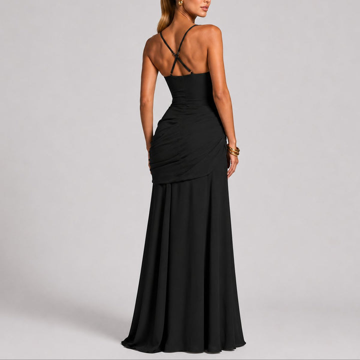 Wedding Guest Dress for Women | Square-Neck Maxi