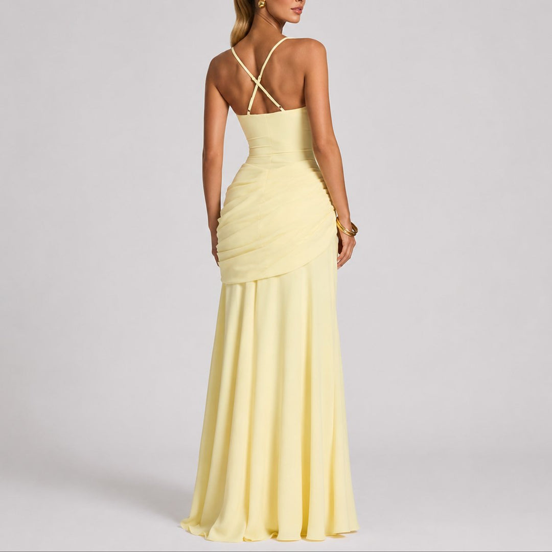Wedding Guest Dress for Women | Square-Neck Maxi