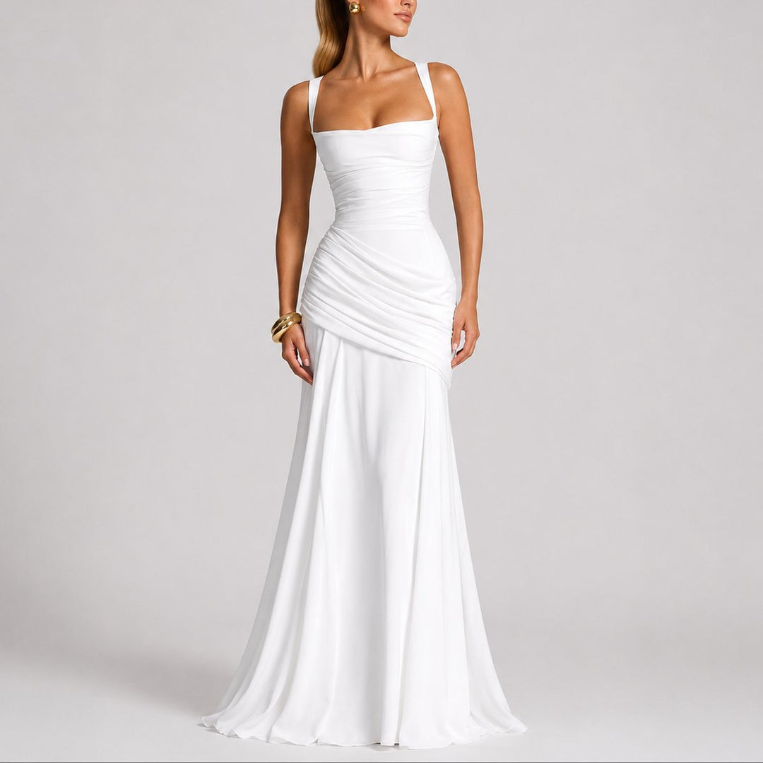 Wedding Guest Dress for Women | Square-Neck Maxi