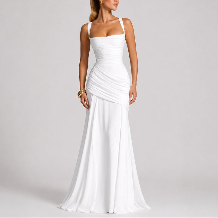 Wedding Guest Dress for Women | Square-Neck Maxi