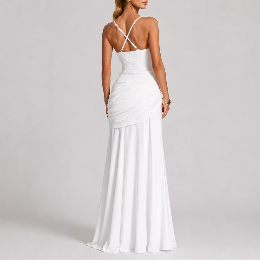Wedding Guest Dress for Women | Square-Neck Maxi