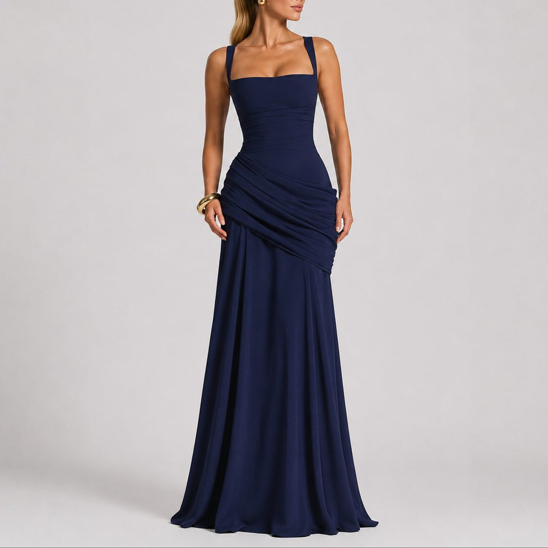 Wedding Guest Dress for Women | Square-Neck Maxi