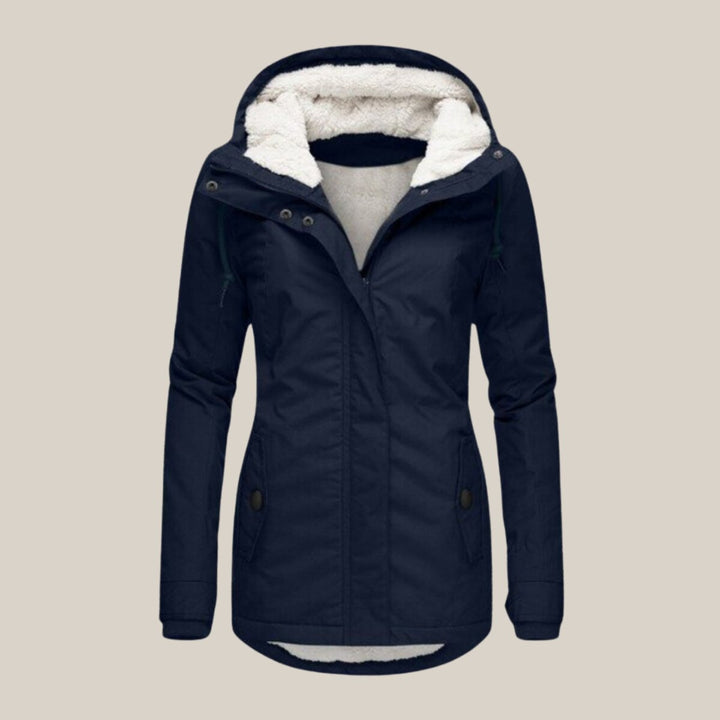 Quilted Waterproof Jacket for Women | Sherpa-Lined Hooded