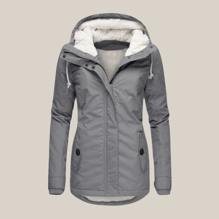 Quilted Waterproof Jacket for Women | Sherpa-Lined Hooded