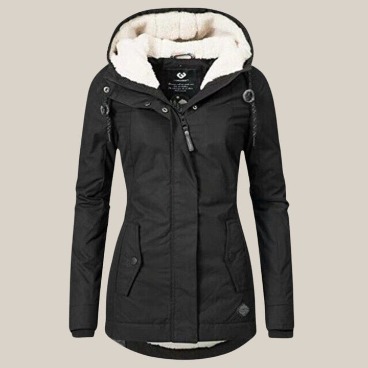 Quilted Waterproof Jacket for Women | Sherpa-Lined Hooded